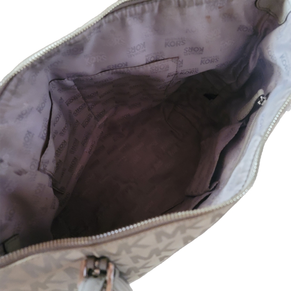 Michael Kors Handbag Gray Jet Set Tote Zip Close - Picture 6 of 6